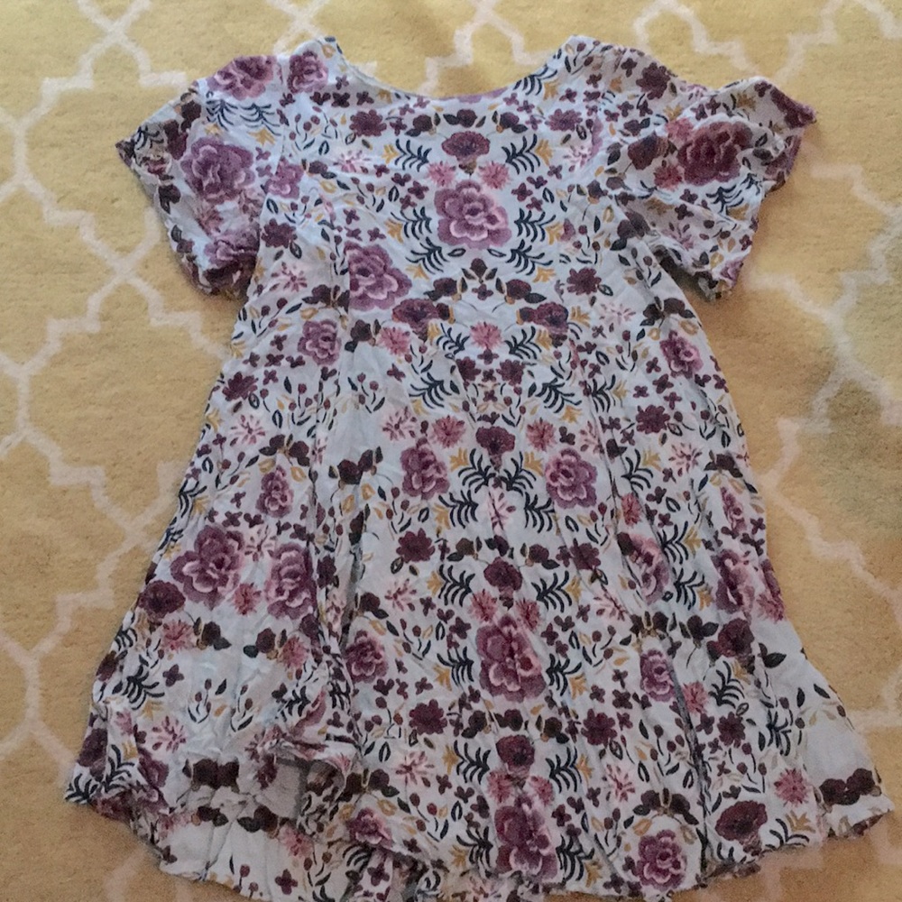 Open-Back Floral Print Urban Outfitters Dress